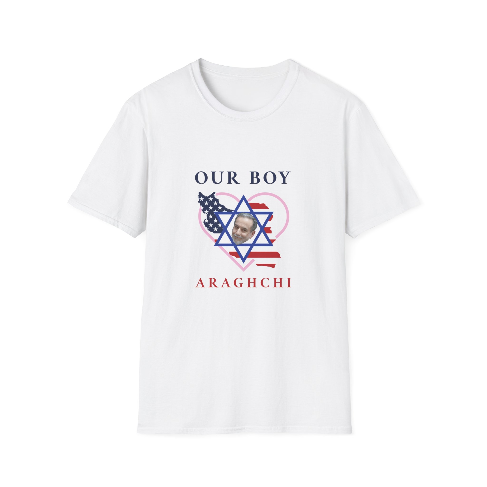 Our Boy Araghchi — T-Shirt mockup